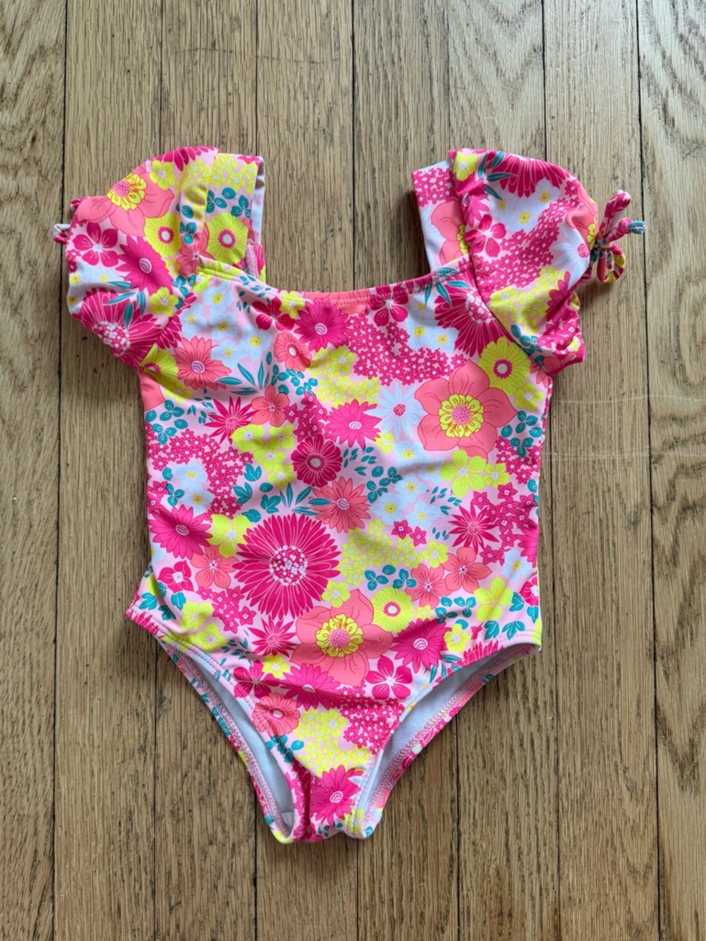 Betsey Johnson 2T Floral One Piece Swimsuit